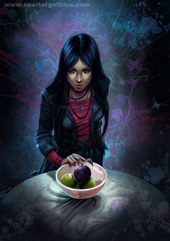 Una manzana negra